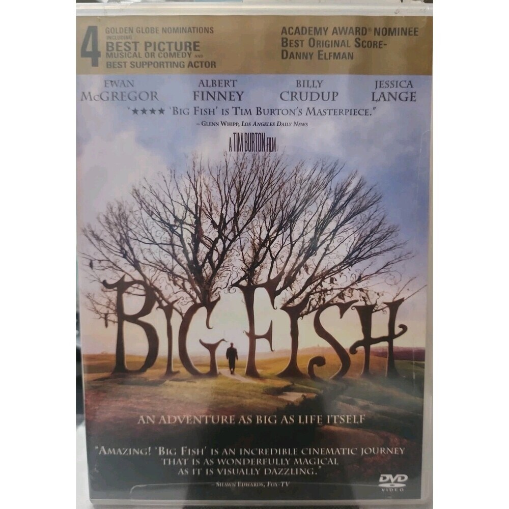 Columbia Pictures Big Fish DVD Ewan McGregor Albert Finney Tim Burton Widescreen